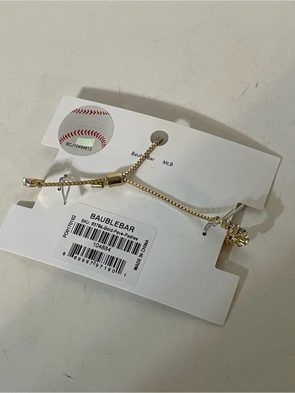 Baublebar San Diego Padres Tennis Bracelet NWT - Picture 4 of 4